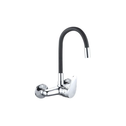 ⇒ Comprar Grifo cocina monomando caño alto java goma mural negro