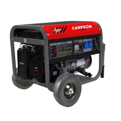 ⇒ Comprar Generador gasolina 13 cv 5,5kva 25lt monofasico mk6500 campeon ▷  Más de 200 tiendas ✔️